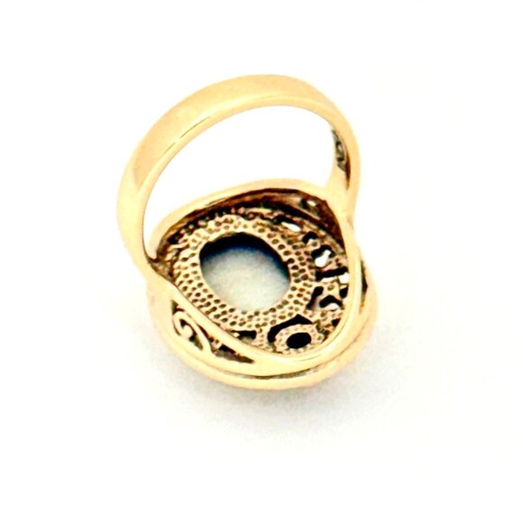 Nicky Butler Bronze Druzy and Amethyst Ring - Size 11 - Picture 5 of 11